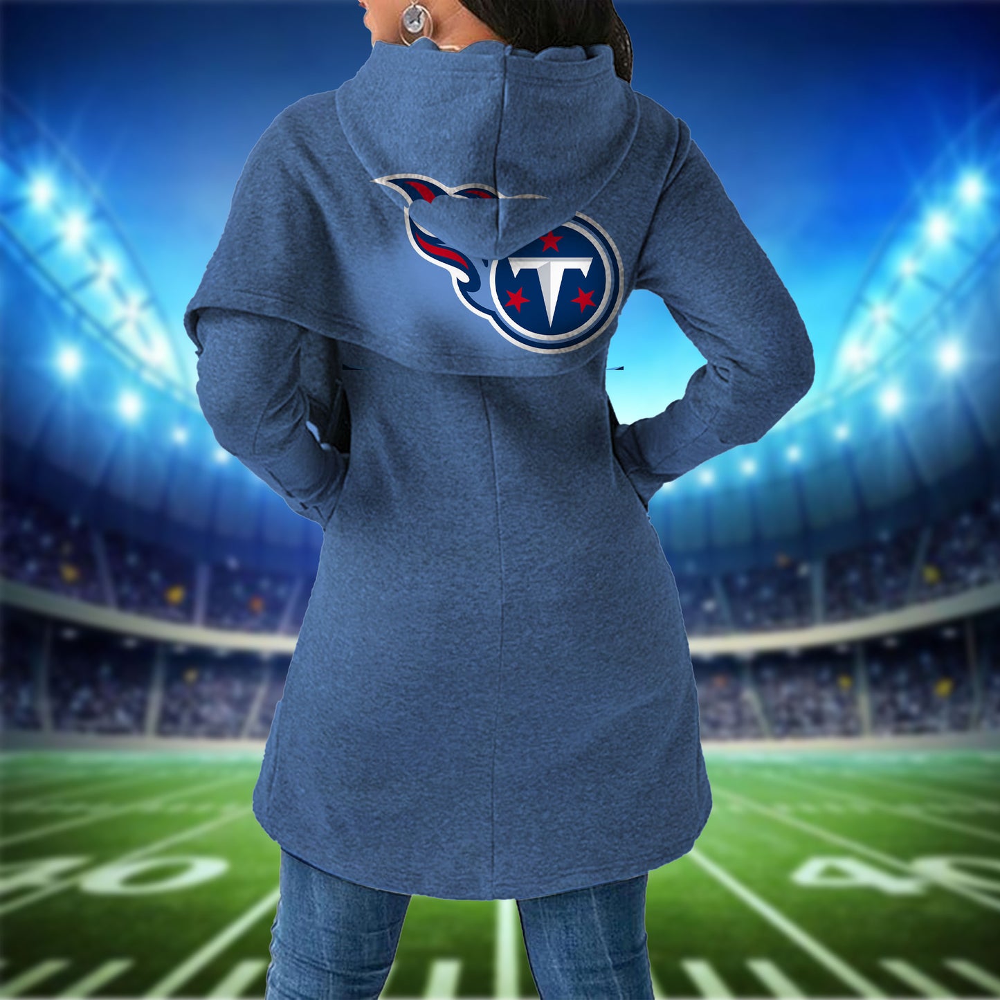 Tennessee Titans  Mickey Limited Edition Women Irregular Hoodie AZBTWMHD000032