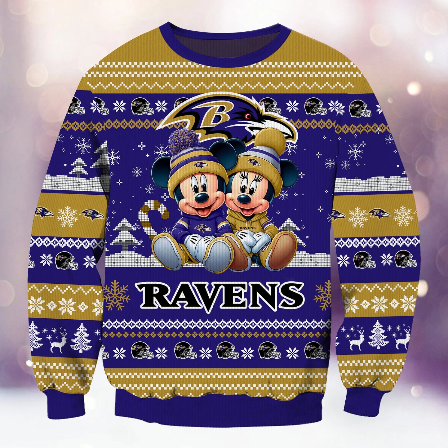 Baltimore Ravens Premium Collections Ugly Christmas Sweater AZBTUSW000364