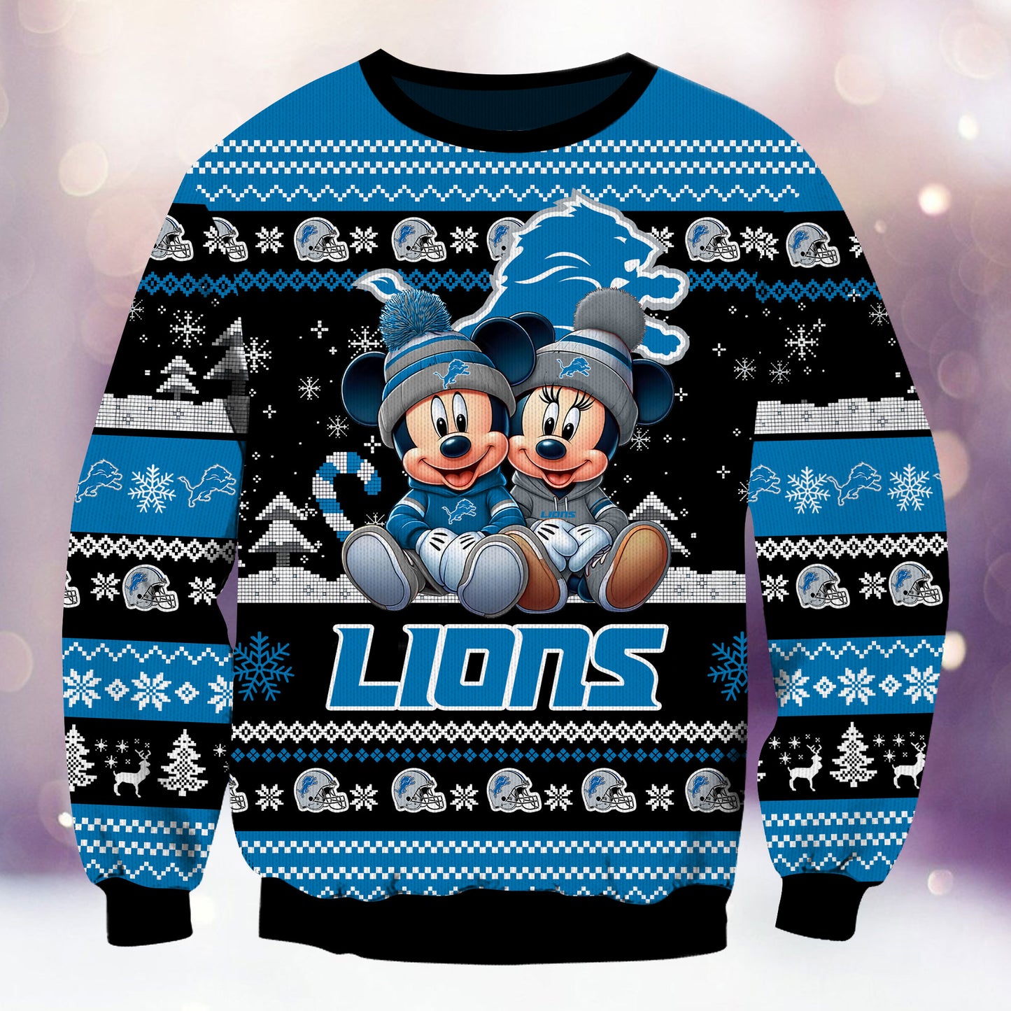 Detroit Lions Premium Collections Ugly Christmas Sweater AZBTUSW000372