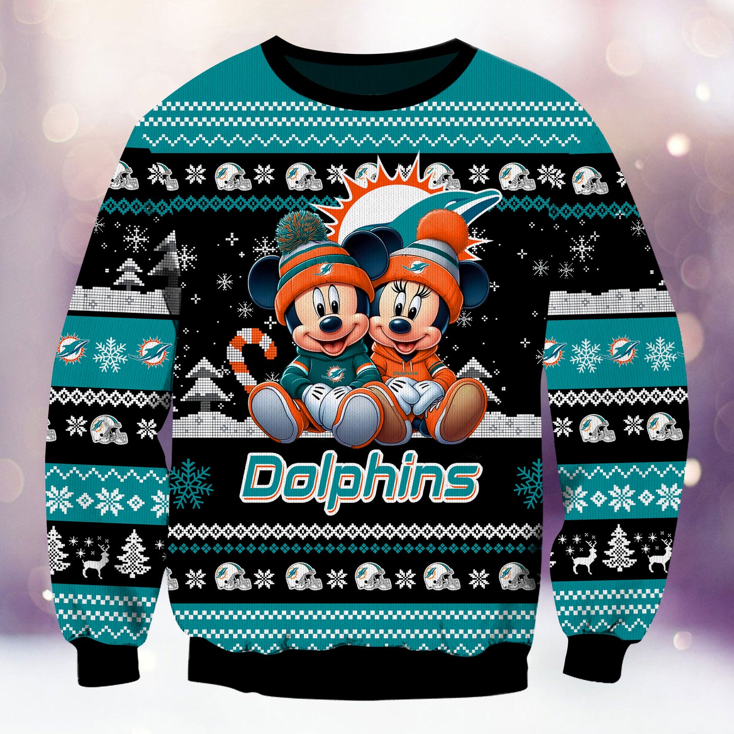 Miami Dolphins Premium Collections Ugly Christmas Sweater AZBTUSW000352