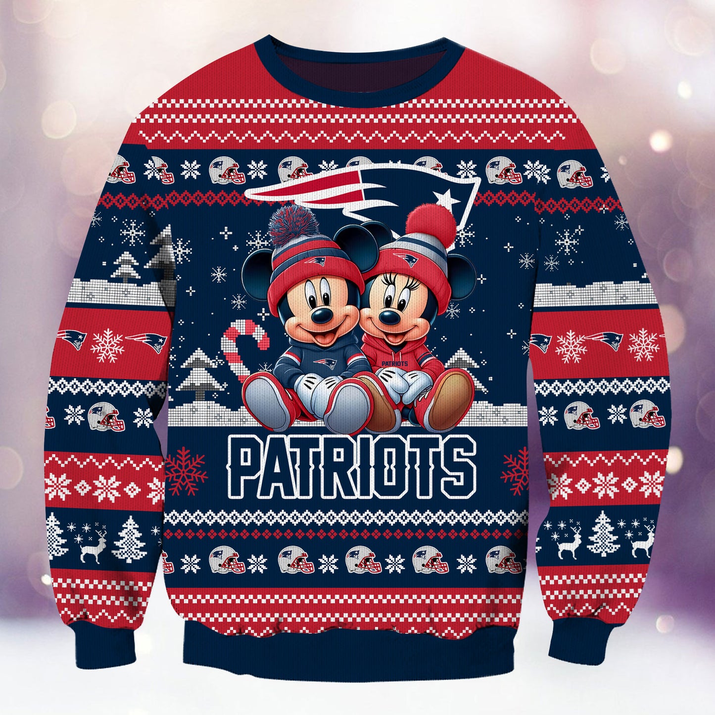 New England Patriots Premium Collections Ugly Christmas Sweater AZBTUSW000354