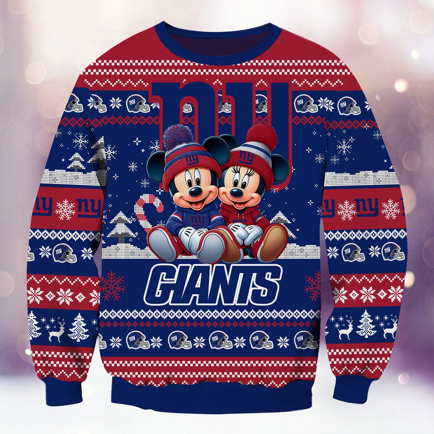 New York Giants Premium Collections Ugly Christmas Sweater AZBTUSW000356