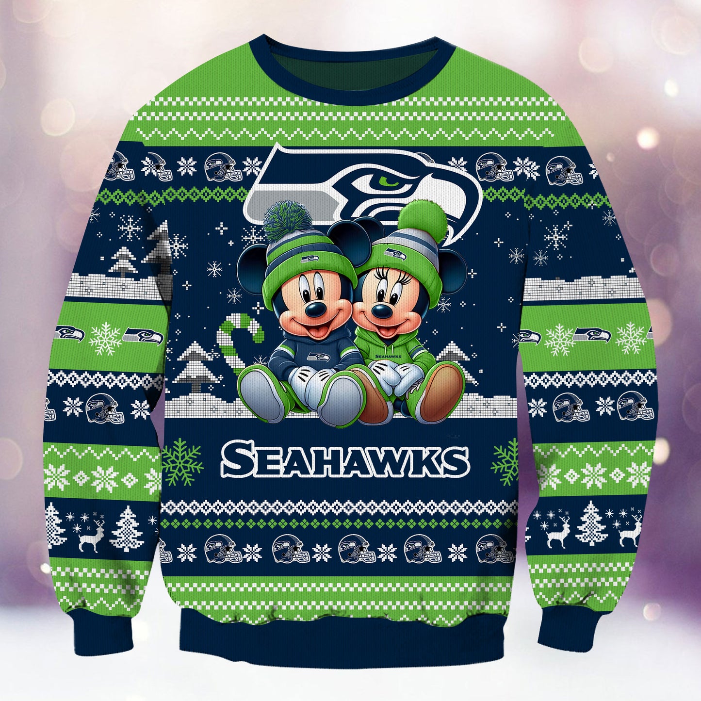 Seattle Seahawks Premium Collections Ugly Christmas Sweater AZBTUSW000380
