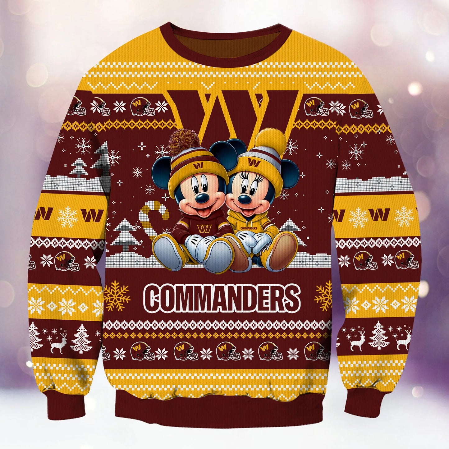 Washington Commanders Premium Collections Ugly Christmas Sweater AZBTUSW000383