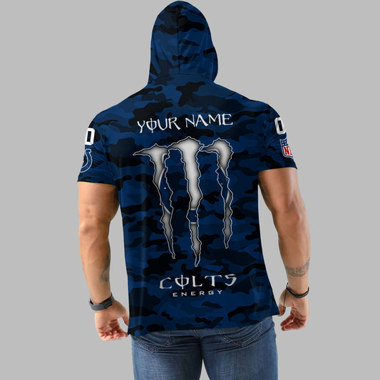 Indianapolis Colts Personalized Camo Short Sleeve Hoodie AZBTSSHD000064