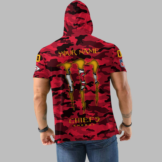 Kansas City Chiefs Personalized Camo Short Sleeve Hoodie AZBTSSHD000050