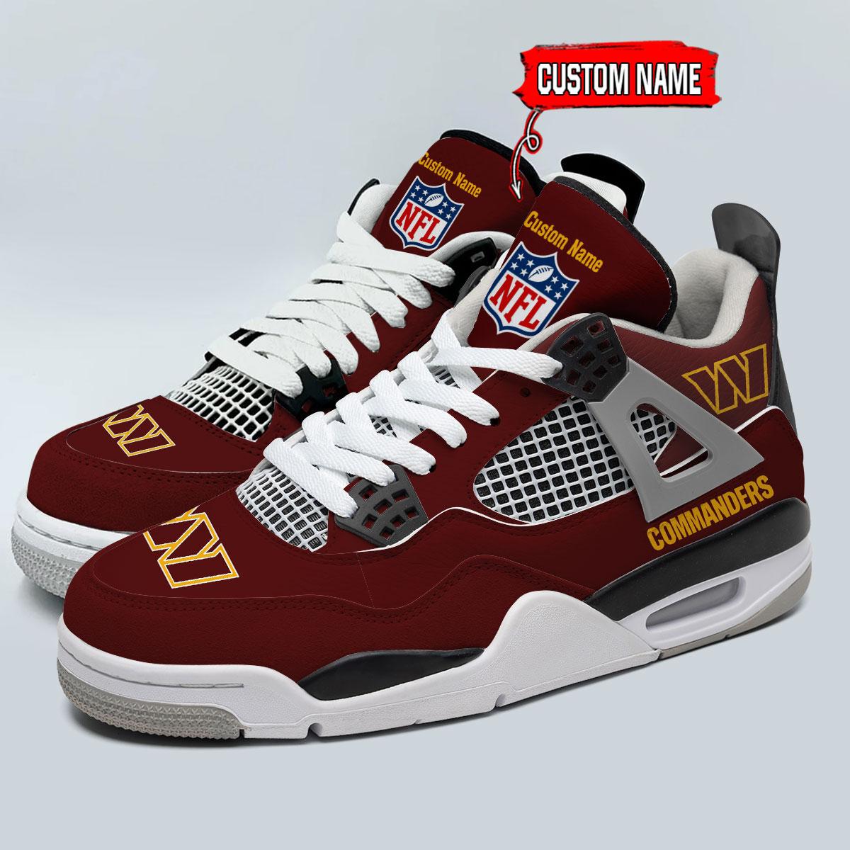 Washington Commanders Personalized AJ4 Sneaker BG319