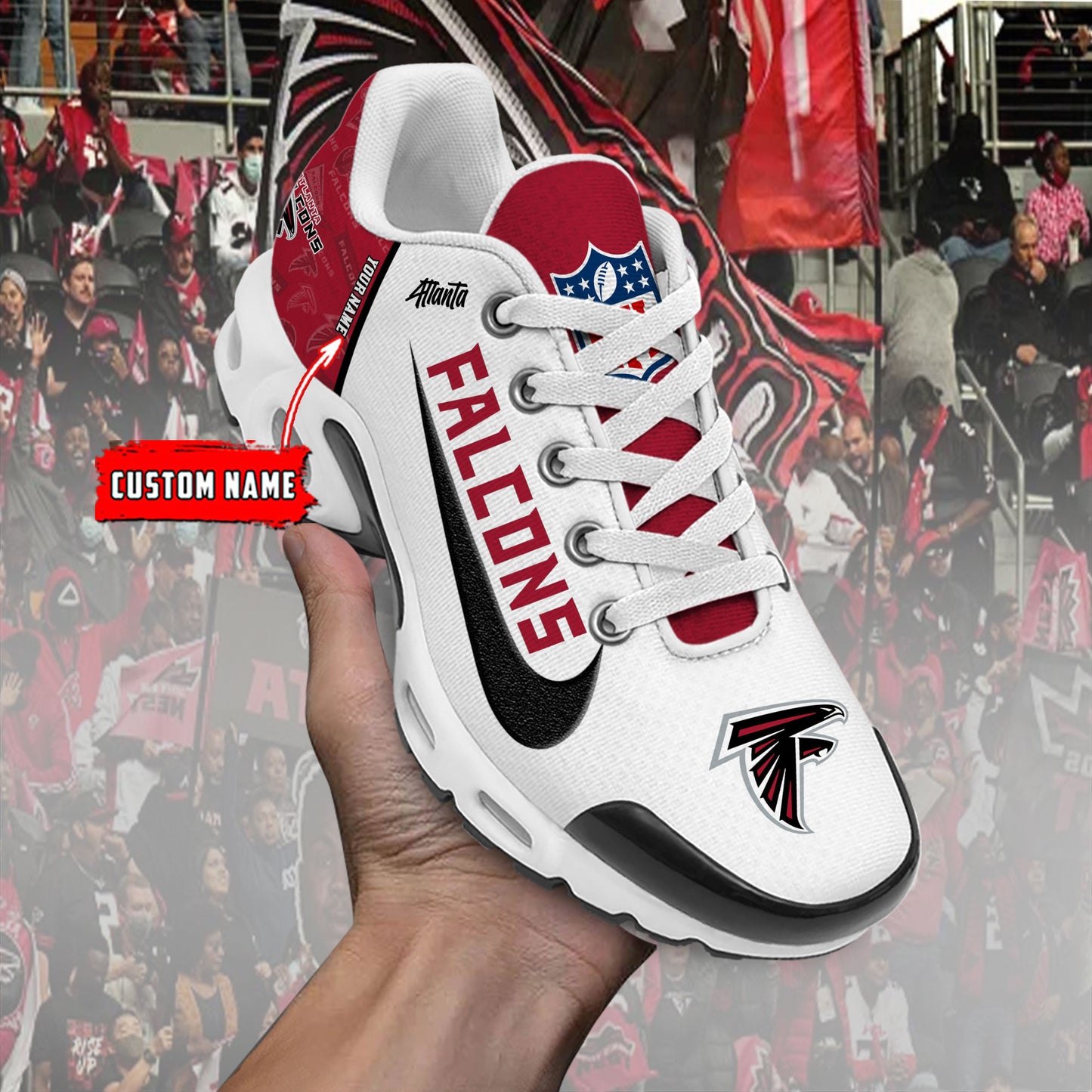 Atlanta Falcons New Personalized T-N Youth SneakersAZBTTNS000156