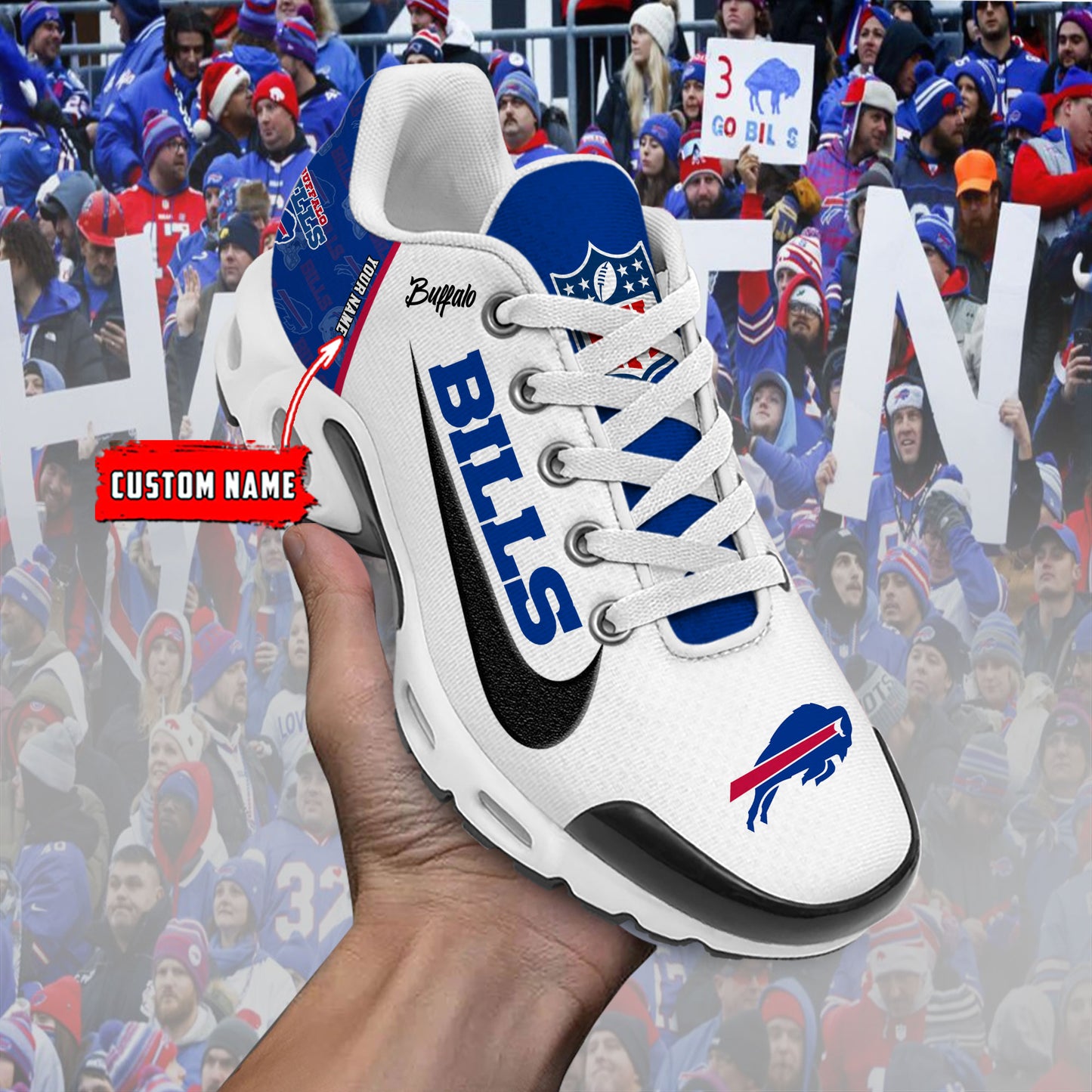 Buffalo Bills New Personalized T-N Youth SneakersAZBTTNS000158