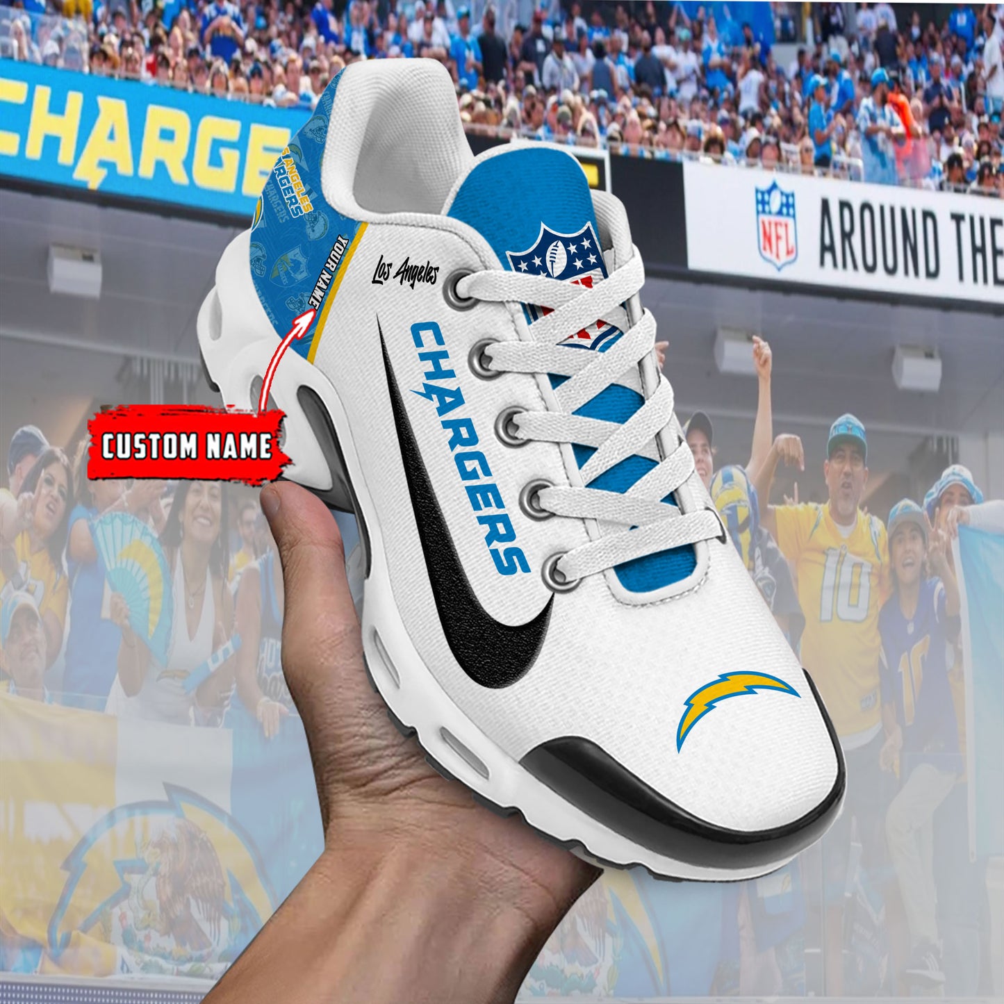 Los Angeles Chargers New Personalized T-N Youth SneakersAZBTTNS000139