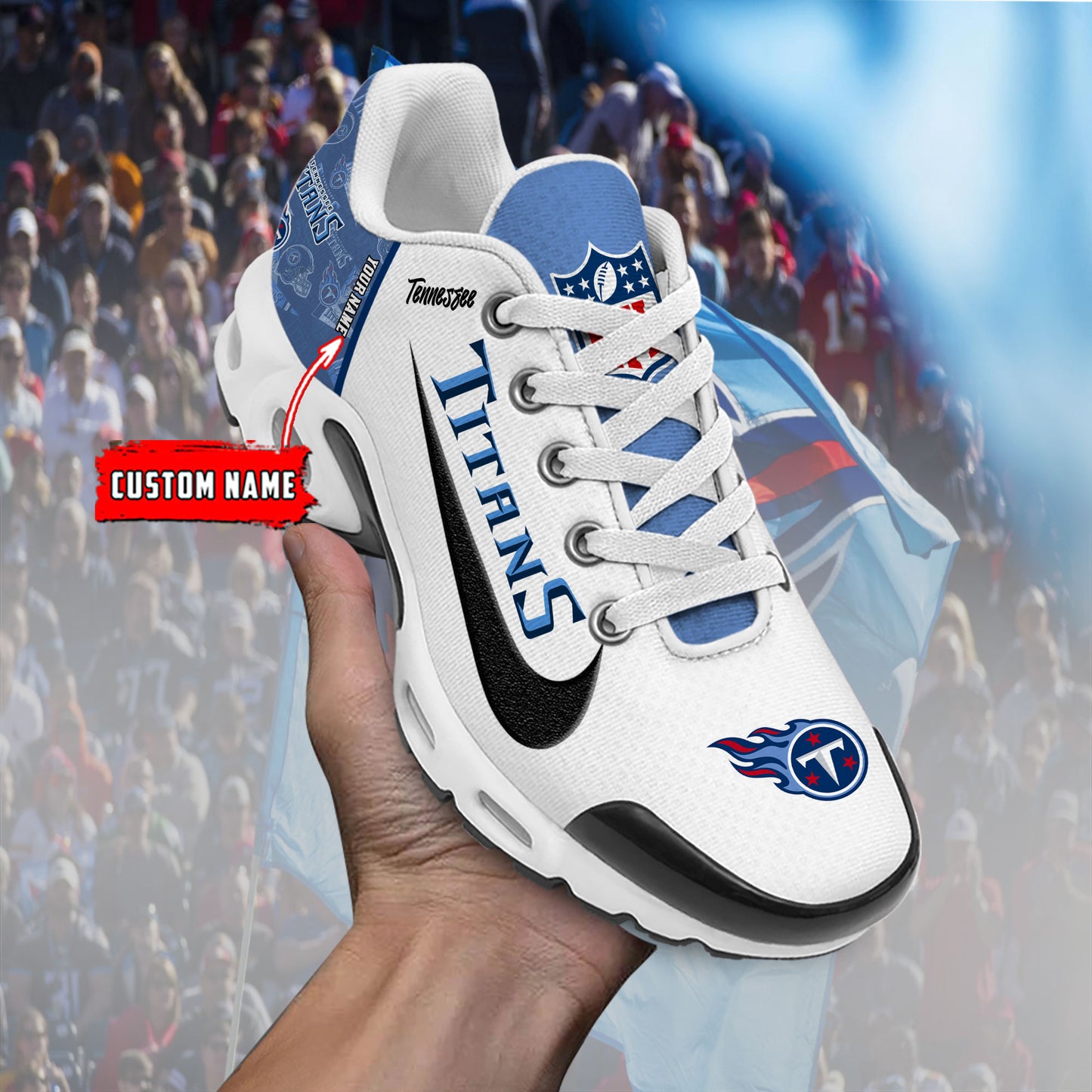 Tennessee Titans New Personalized T-N Youth SneakersAZBTTNS000147