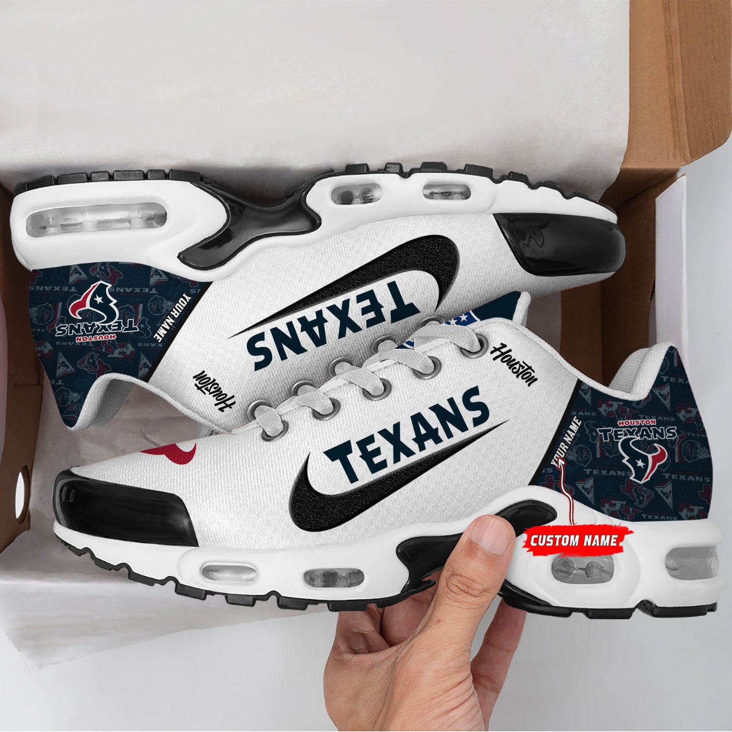 Houston Texans New Personalized T-N Youth SneakersAZBTTNS000151