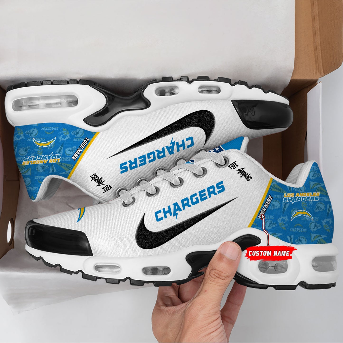 Los Angeles Chargers New Personalized T-N Youth SneakersAZBTTNS000139