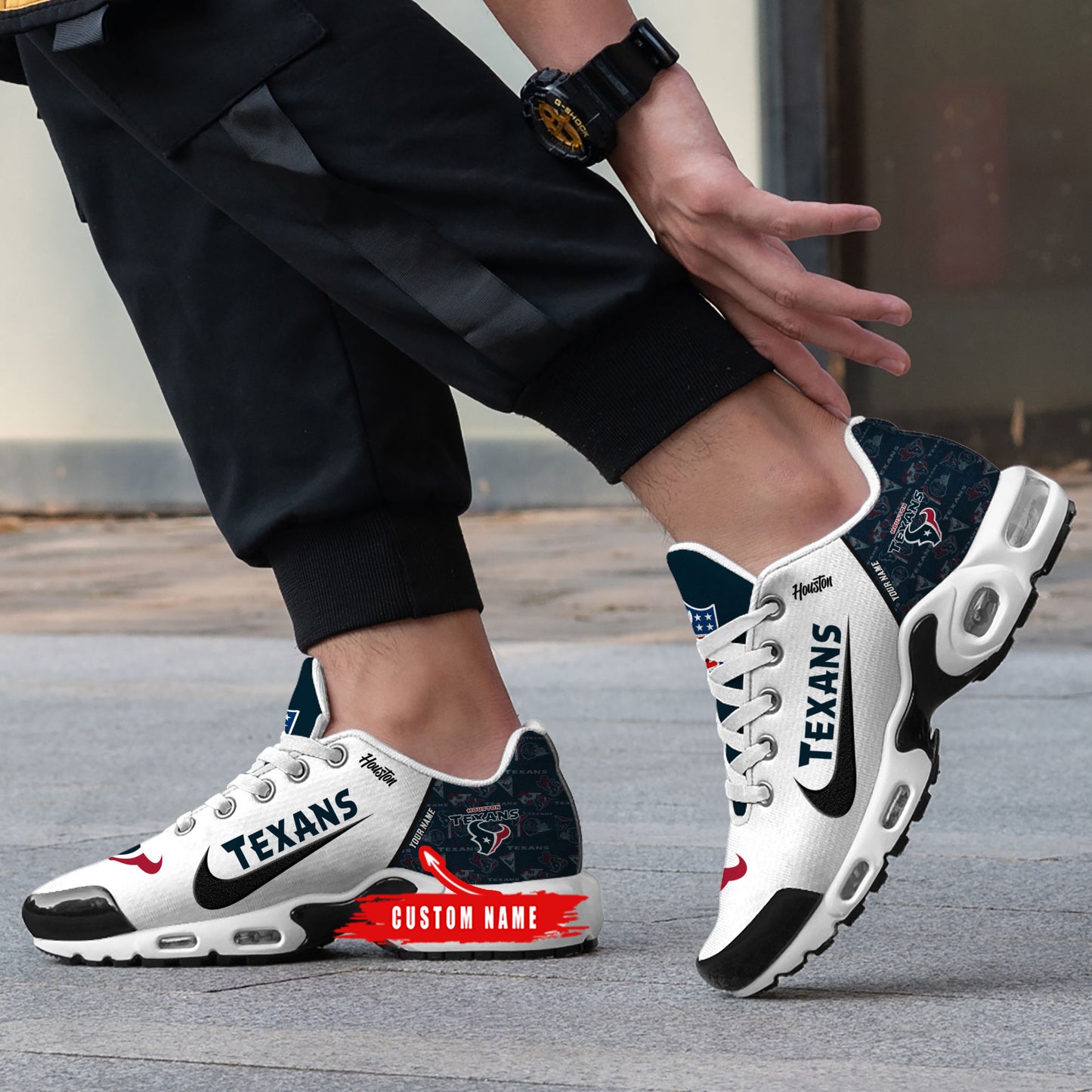 Houston Texans New Personalized T-N Youth SneakersAZBTTNS000151