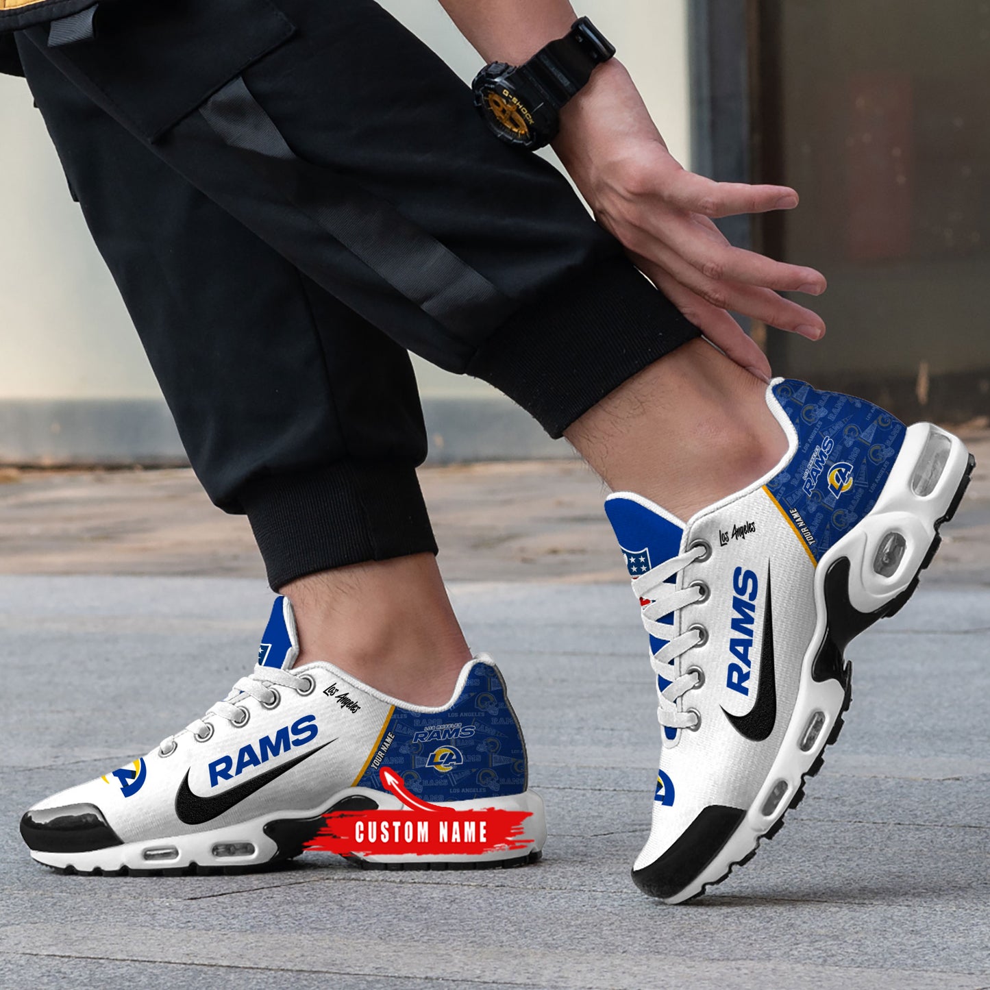 Los Angeles Rams New Personalized T-N Youth SneakersAZBTTNS000138