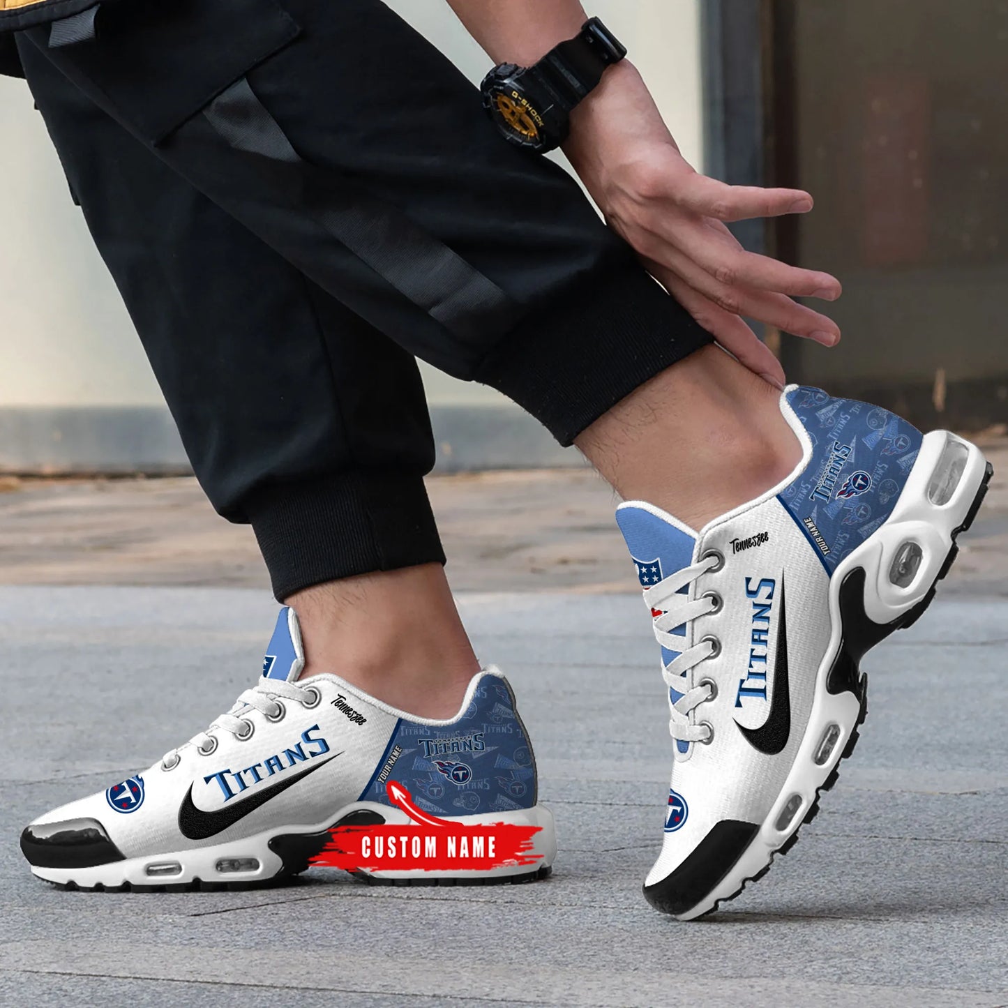 Tennessee Titans New Personalized T-N Youth SneakersAZBTTNS000147
