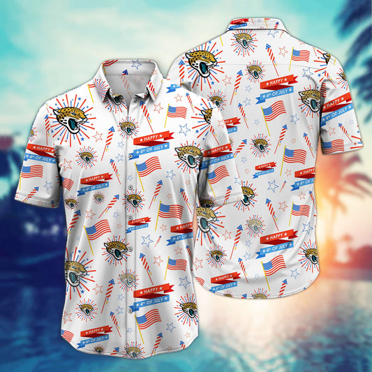Jacksonville Jaguars – Happy 4th Of July Button Shirt BB900