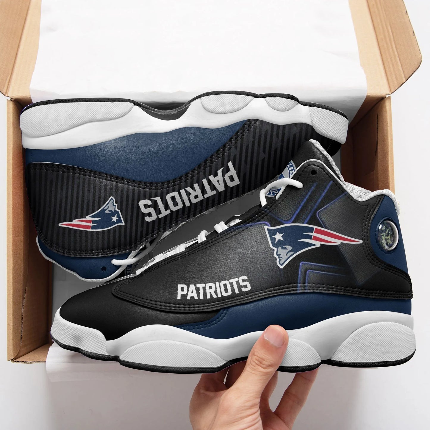 New England Patriots Air JD13 Sneakers 726