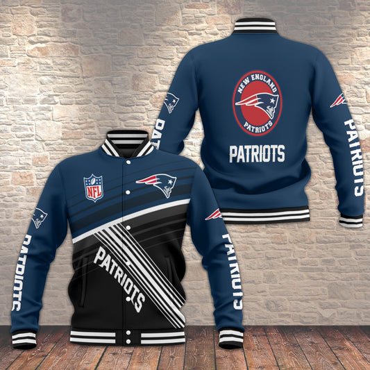 New England Patriots Baseball Jacket 08