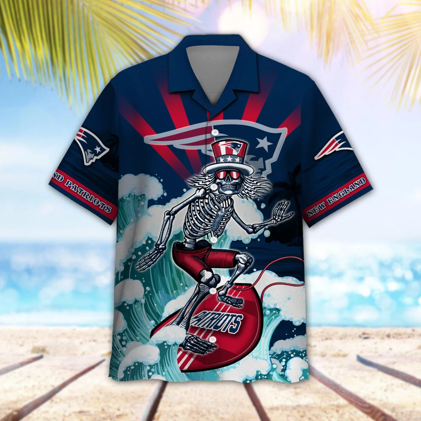 New England Patriots Button Shirt BG848