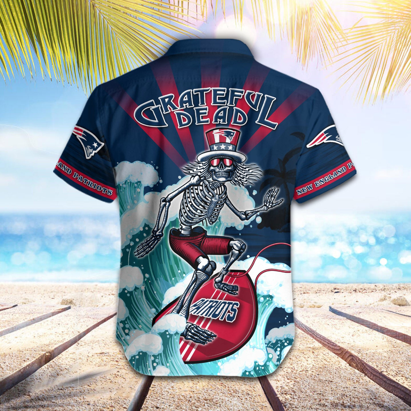 New England Patriots Button Shirt BG848