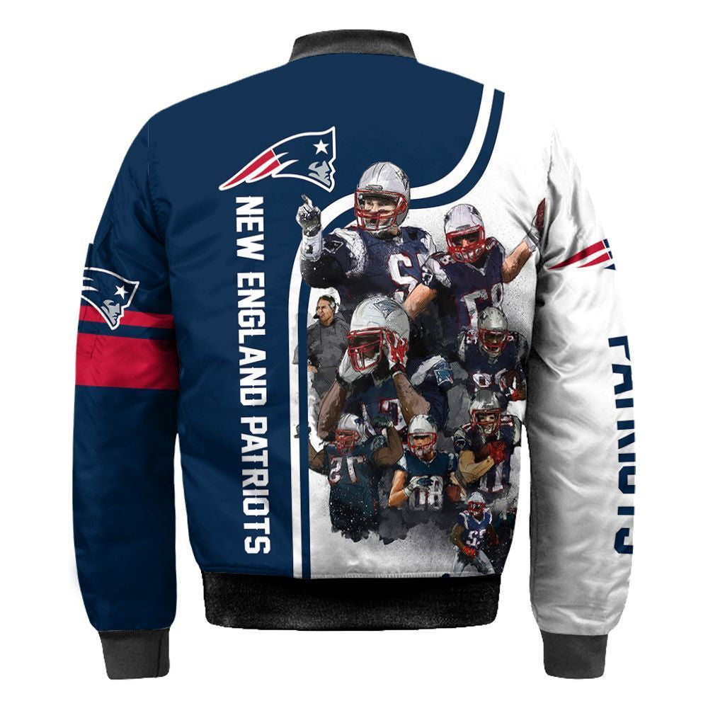 New England Patriots Custom 2 Bomber Jacket