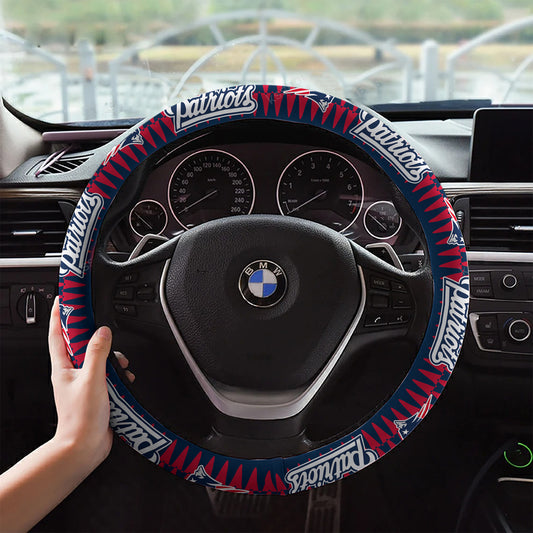 New England Patriots Custom 3D Steering Wheel Cover 52