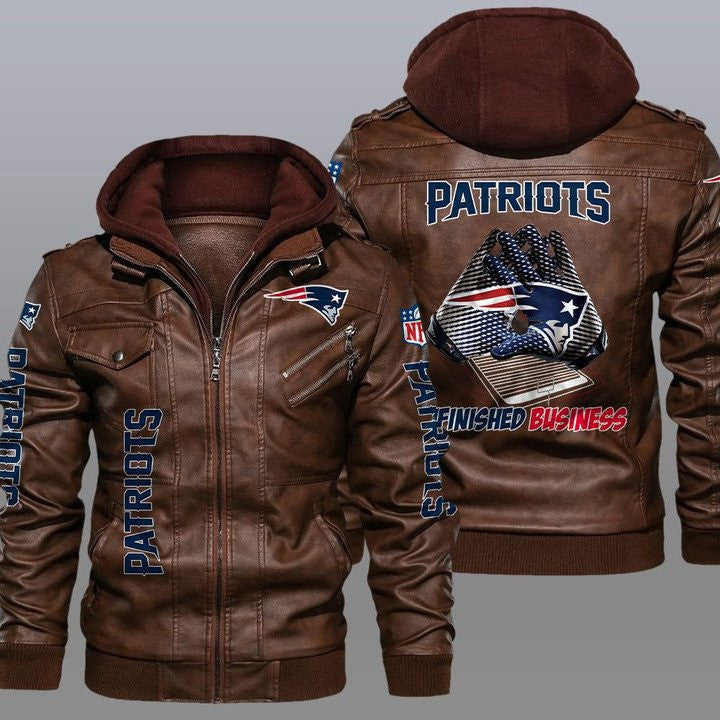 New England Patriots Leather Jacket 22