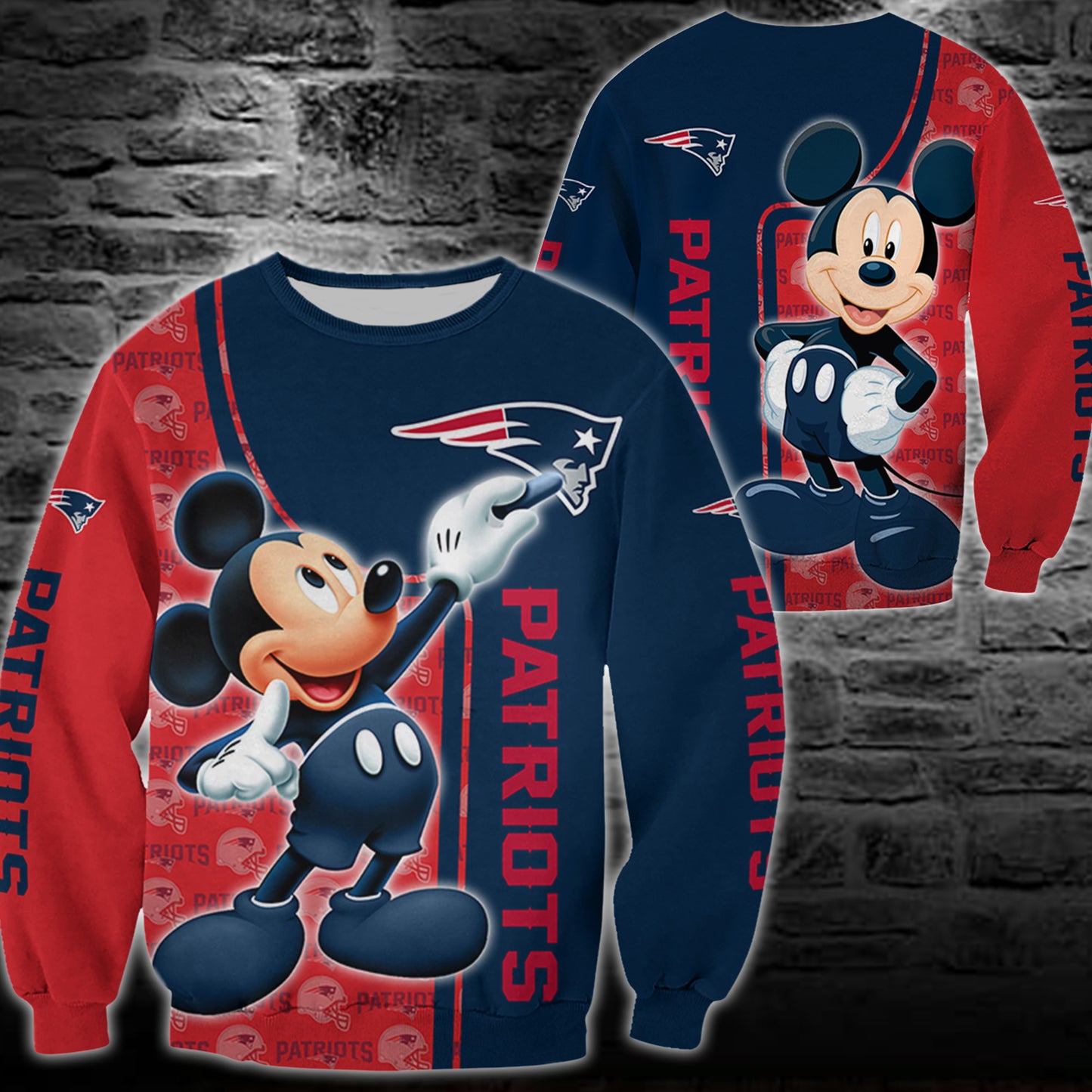 New England Patriots Mickey All Over Printed 120