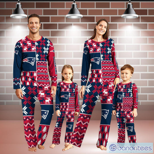 New England Patriots Pajamas Christmas Gift For Family AZCPYZAM118