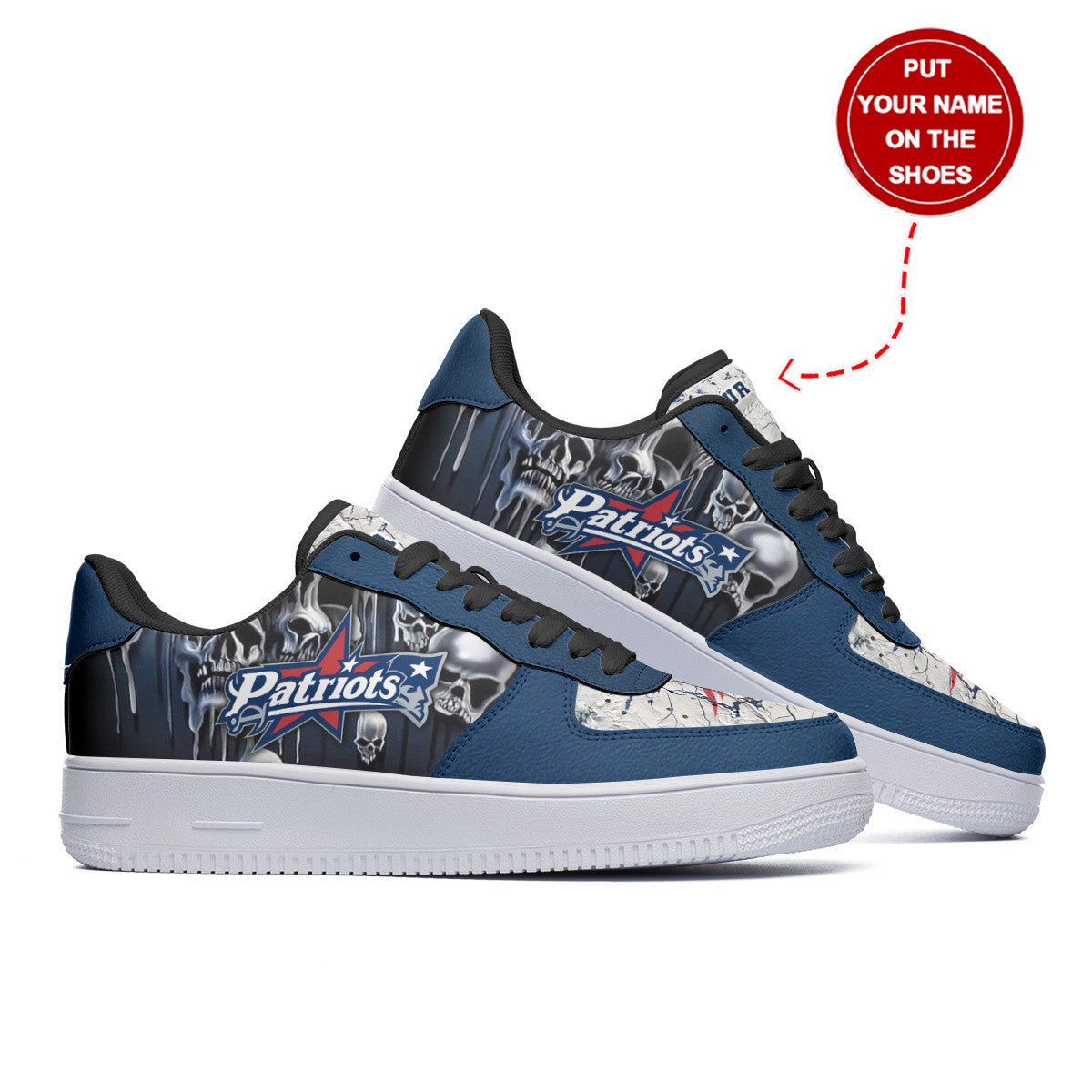 New England Patriots Personalized AF1 Shoes BG191