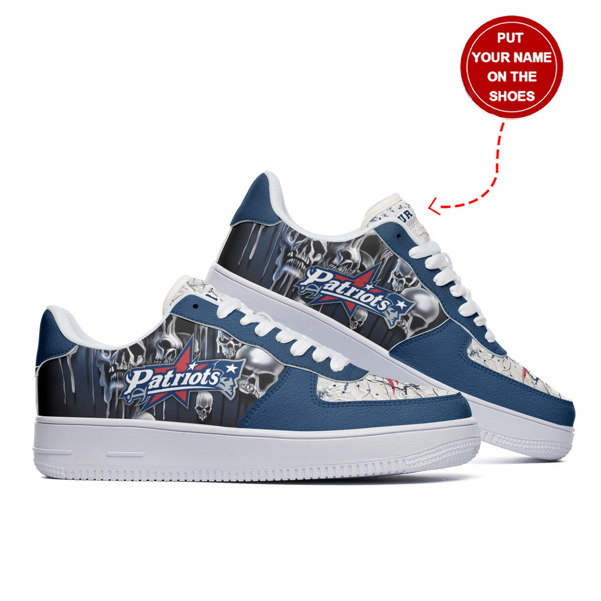 New England Patriots Personalized AF1 Shoes BG191
