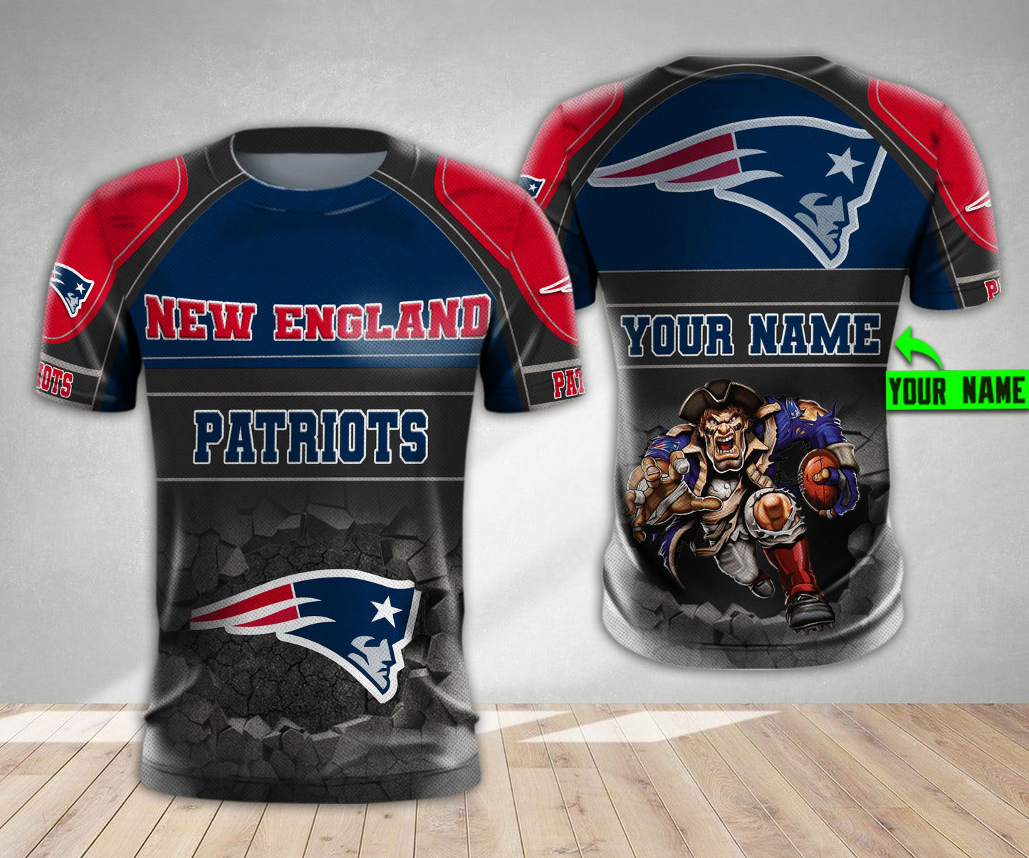 New England Patriots Personalized All Over Printed 558
