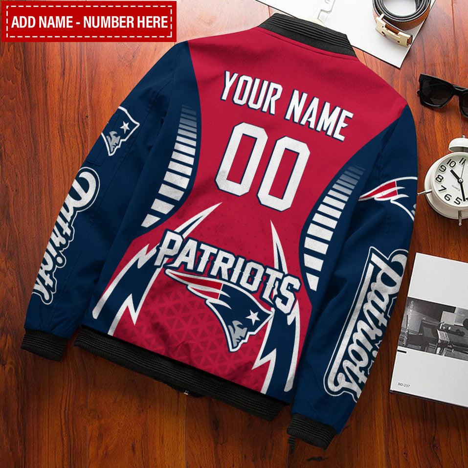 New England Patriots Personalized Bomber Jacket BG110