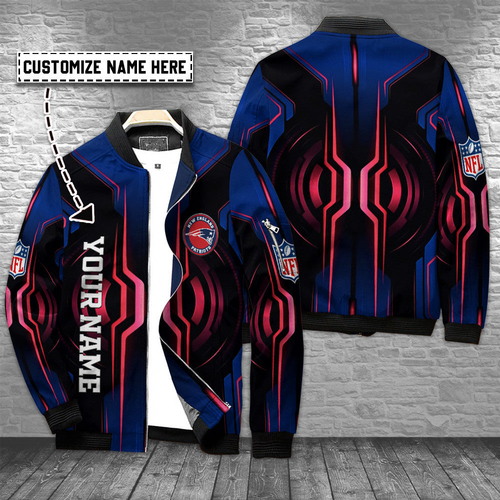 New England Patriots Personalized Bomber Jacket BG702