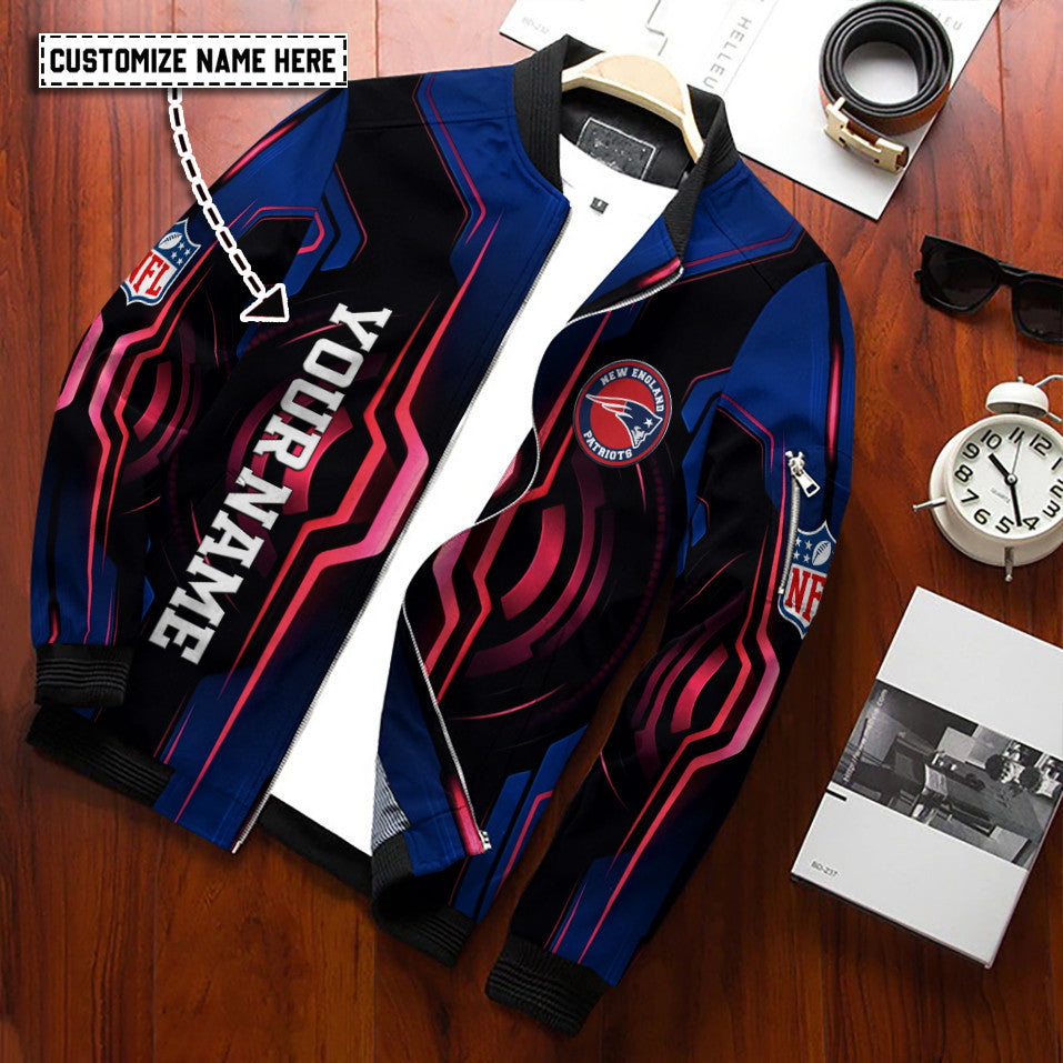New England Patriots Personalized Bomber Jacket BG702