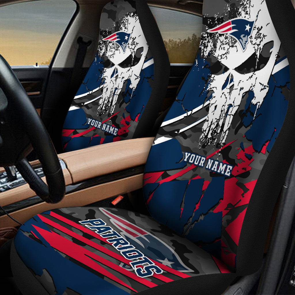 New England Patriots Personalized Car Seat Covers BG327