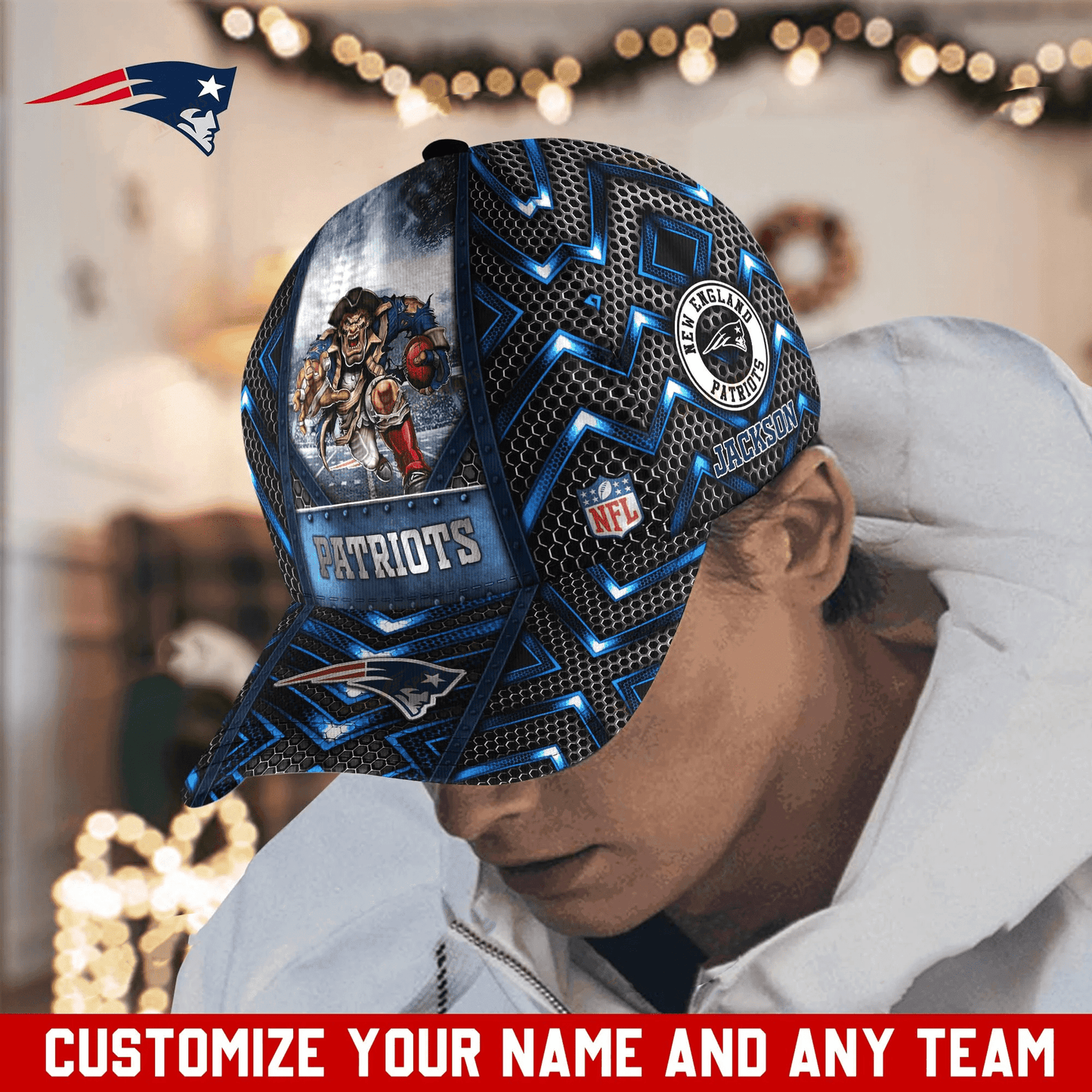 New England Patriots Personalized Classic Cap BB261