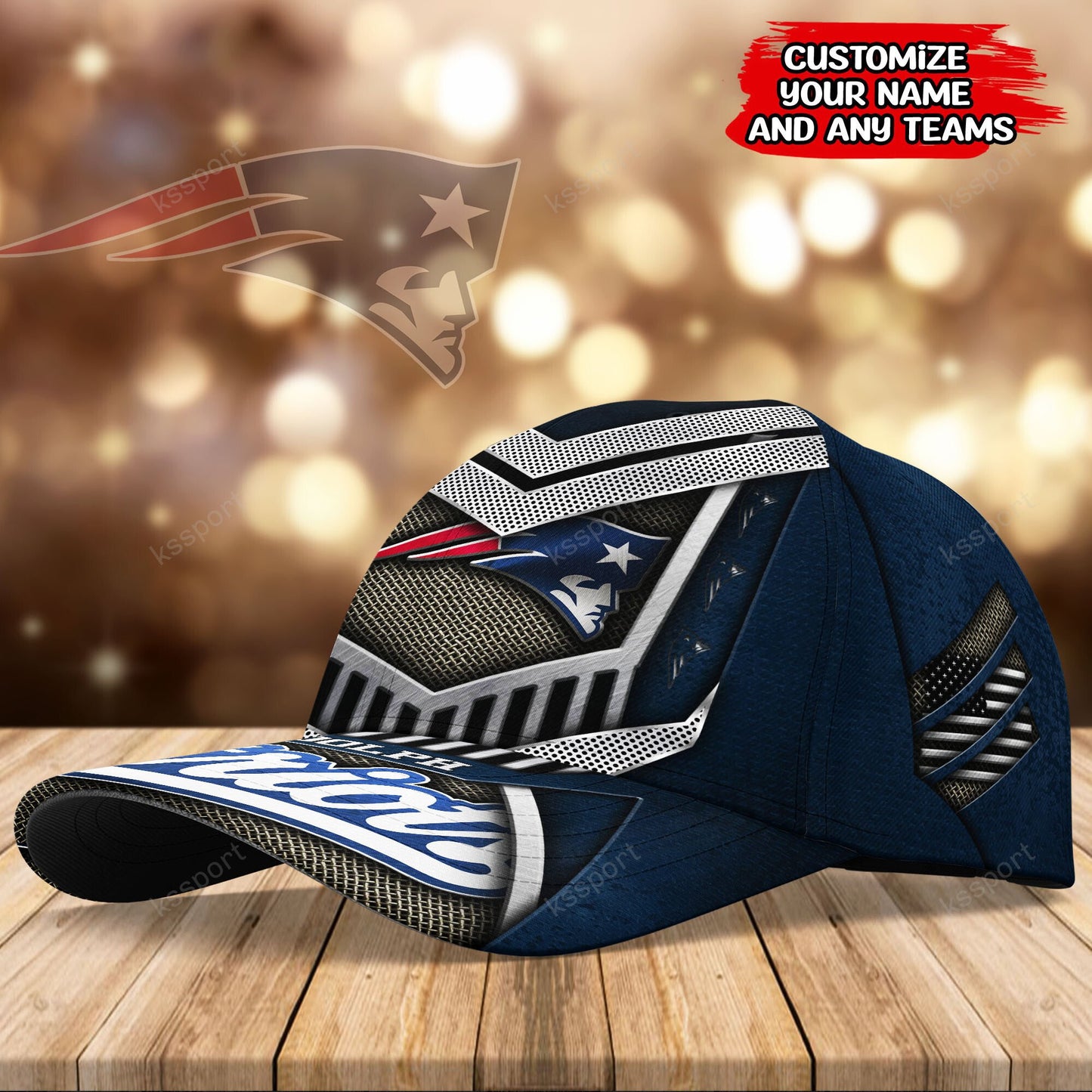 New England Patriots Personalized Classic Cap BG782