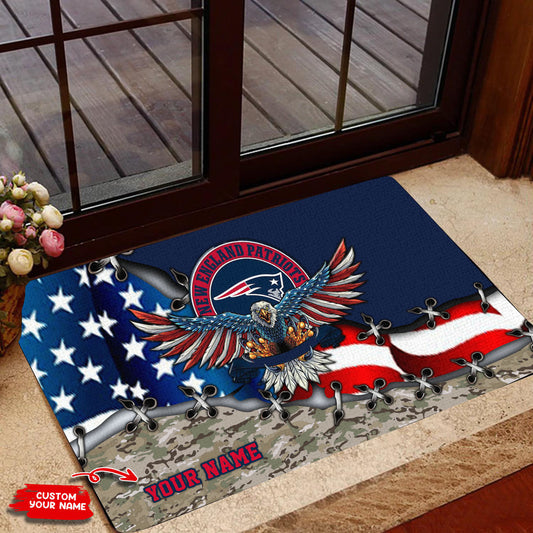 New England Patriots Personalized Doormat BG112