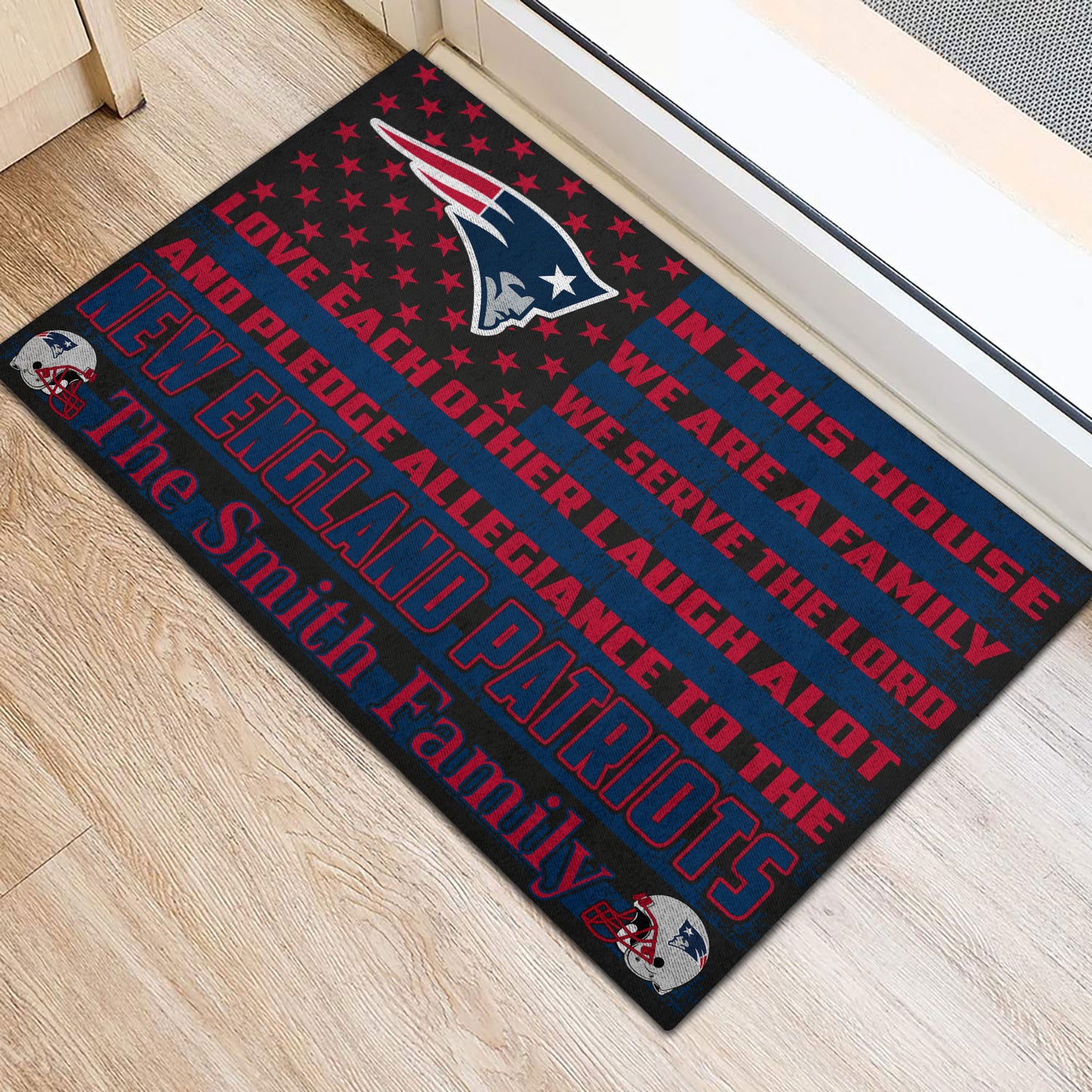 New England Patriots Personalized Doormat BG305