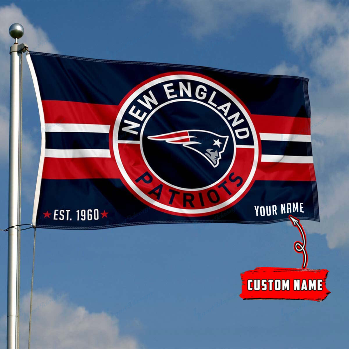 New England Patriots Personalized Flag 185