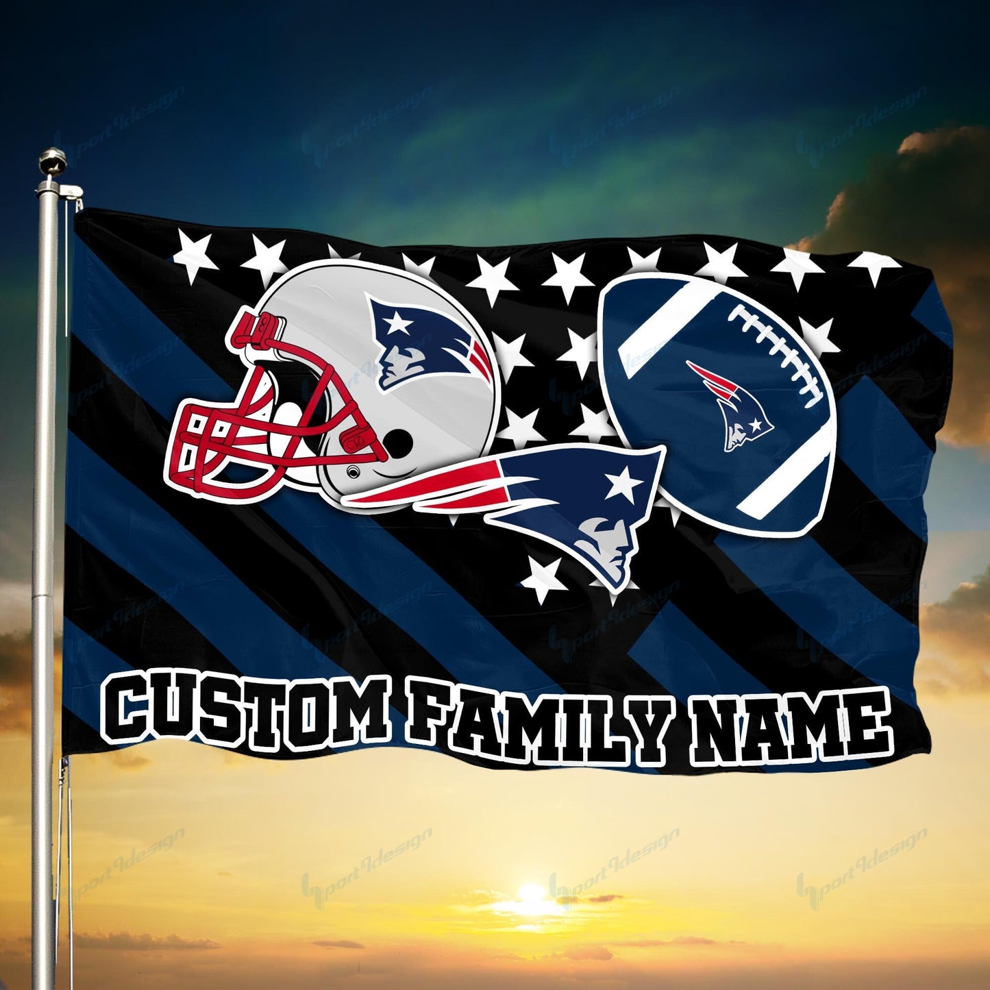 New England Patriots Personalized Flag 84
