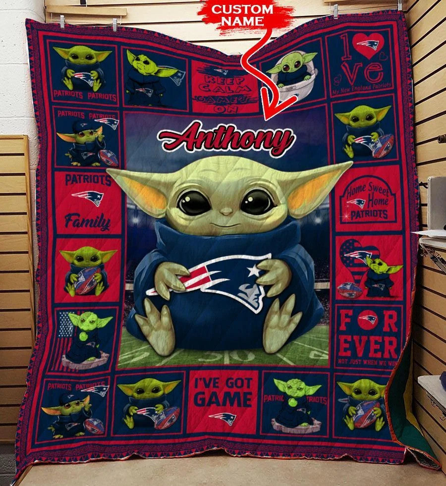 New England Patriots Personalized Premium Quilt BG24