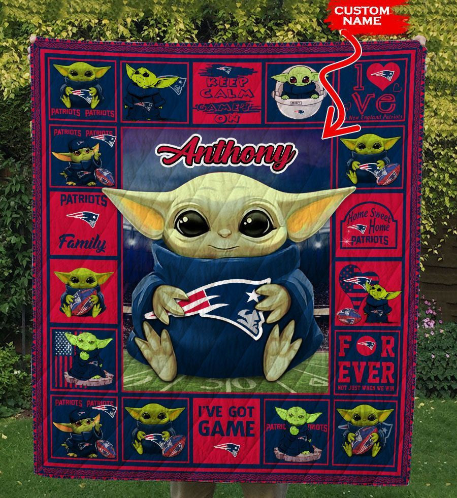 New England Patriots Personalized Premium Quilt BG24