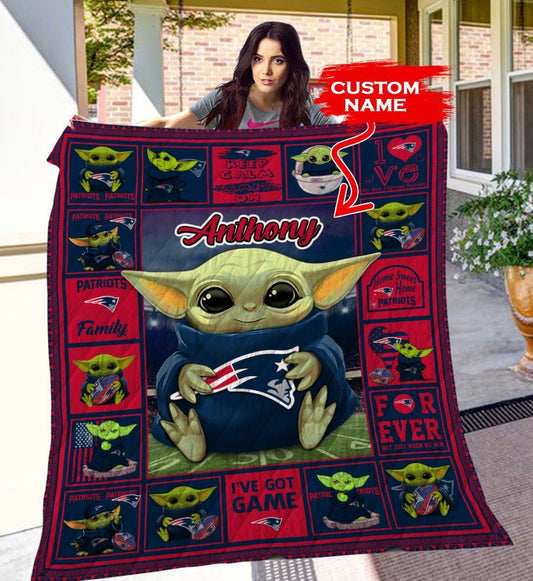 New England Patriots Personalized Premium Quilt BG24