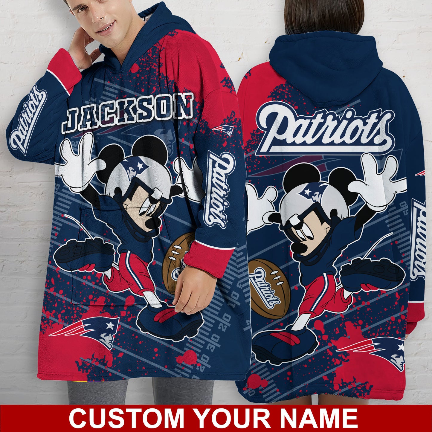 New England Patriots Personalized Snug Hoodie BG31