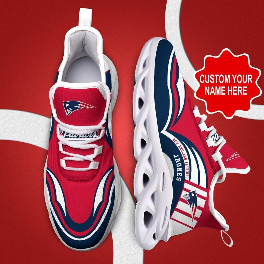New England Patriots Personalized Yezy Running Sneakers 394