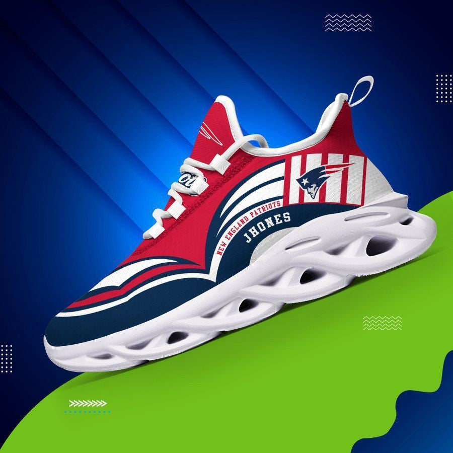 New England Patriots Personalized Yezy Running Sneakers 394