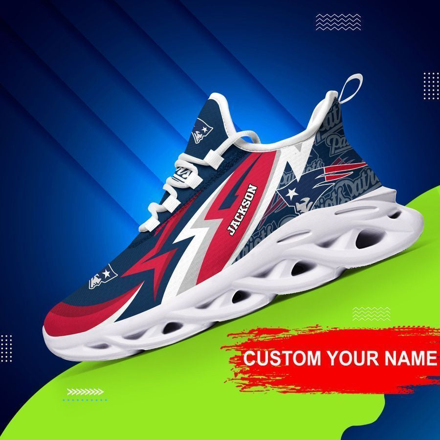 New England Patriots Personalized Yezy Running Sneakers 395
